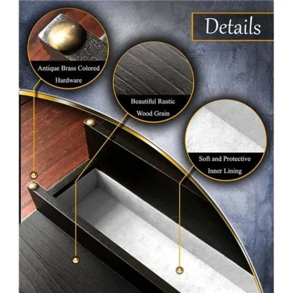 New Cologne Organizer for Men - 4 Tiered Solid Wood Cologne Stand Display Shelf - Picture 7 of 8